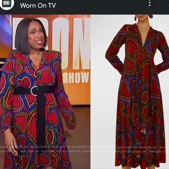 FARM Rio Vibrant Heart Long Sleeve Dress - Picture 7 of 12